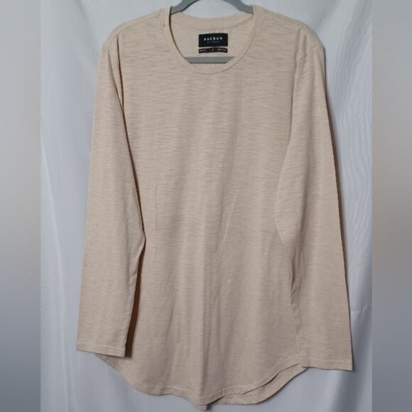PACSUN Women's Beige Crew Neck Long Sleeve Sweatshirt.  L - Picture 2 of 10